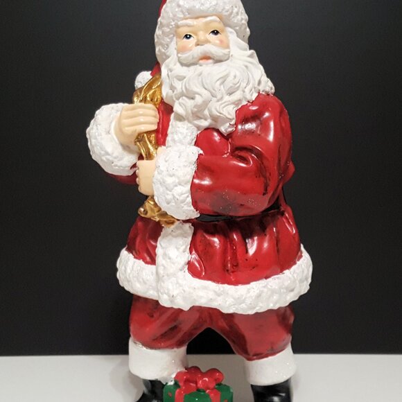 NEW RARE Pottery Barn Handcrafted Santa Claus Figurine 6.25" w x 7" d x 13" h